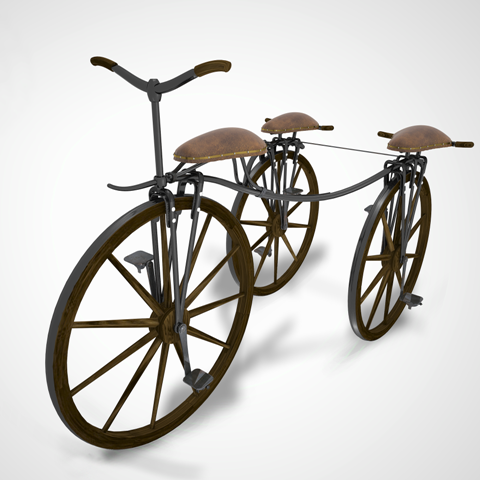 Il velocipede a tre ruote